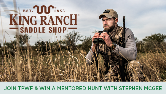 Story #2: Join TPWF and Win a Mentored Hunt with Stephen McGee
