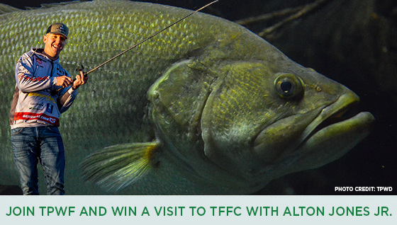 Story #3: Join TPWF and Win a Visit to TFFC’s Lunker Bunker with Alton Jones Jr.!