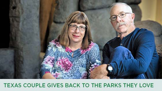 Story #5: Texas Couple Gives Back to the Parks they Love
